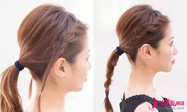四款中长发型DIY告诉你，扎头发超简单